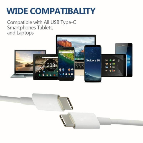 20-120W PD Quick Charge USB-C Cable: Super-Fast Charging for Android, Tablet, Laptop - Power Delivery Technology- 1.5 meter 4 feet