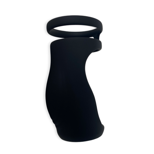 V For Vibes Penis Sleeve, Non-Vibrating Male Sleeve Pluto - Black