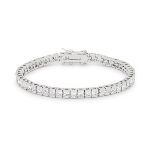 JGI  Princess Cubic Zirconia Tennis Bracelet In Multicolor