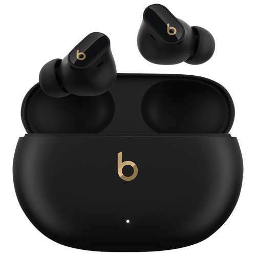 Refurbished (Excellent) -Beats By Dr. Dre Studio Buds + In-Ear Noise Cancelling Truly Wireless Headphones -Black/Gold