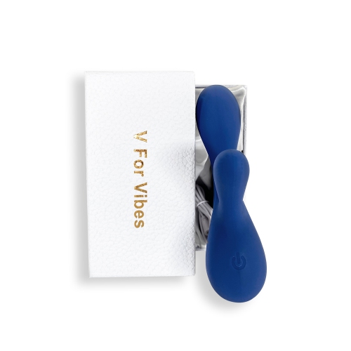 V pour Vibes Mini Rabbit Vibrator, Mini Rabbit Toy Carmena - Bleu