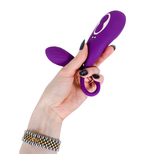 V For Vibes Dual Clitoral And G-spot Vibrator Aura - Purple
