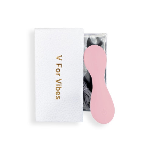 V For Vibes Mini Magic Wand, Mini Massager Juno Moneta - Nude Pink