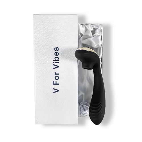 V pour Vibes Clitoral sucer Toy et G-SPOT Vibrator Bellona - Noir