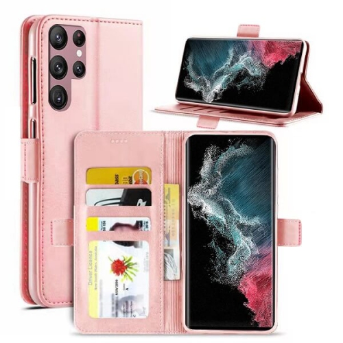 Samsung Smart View Wallet Case Cover for Galaxy S23 5G - Rose Gold