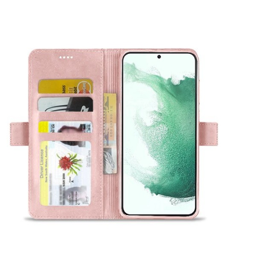 Samsung Smart View Wallet Case Cover for Galaxy S23 5G - Rose Gold