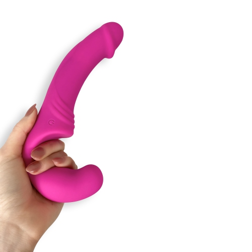 V For Vibes Remote Control Strapless Strap-On Nixi- Pink