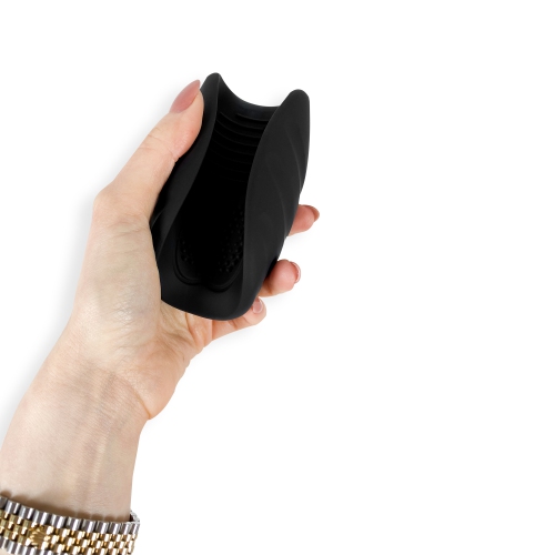 V For Vibes Vibrating Penis Sleeve Aion - Black