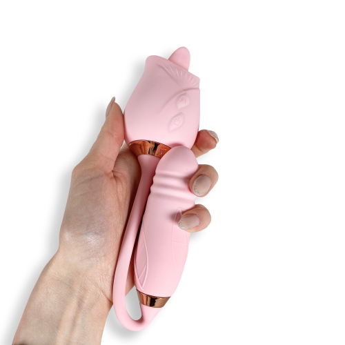 V For Vibes Dual Rosebud Vibrator Levana - Pink