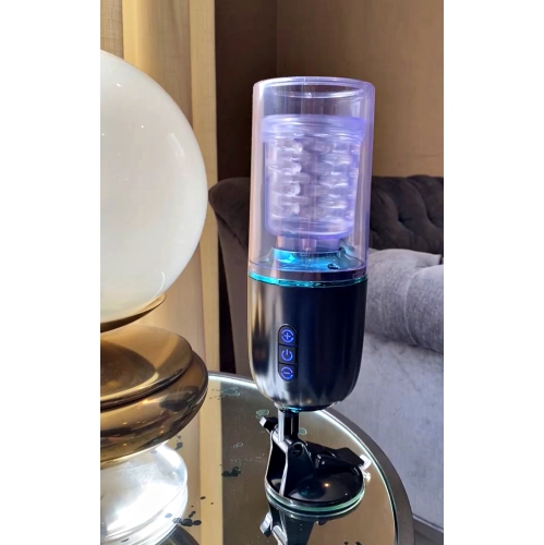 V pour Vibes Masturbateur automatique mâle Neptune - Noir, Bleu clair