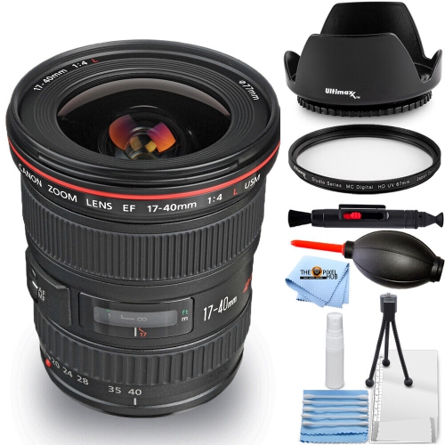 CANON  Ef 17-40MM F/4L Usm Lens 8806A002 - 7PC Accessory Bundle