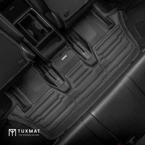 TuxMat - For Toyota Grand Highlander 7-Seater 2024-2026 Models - Custom Car Mats - Maximum Coverage, All Weather, Laser Measured - This Full Set