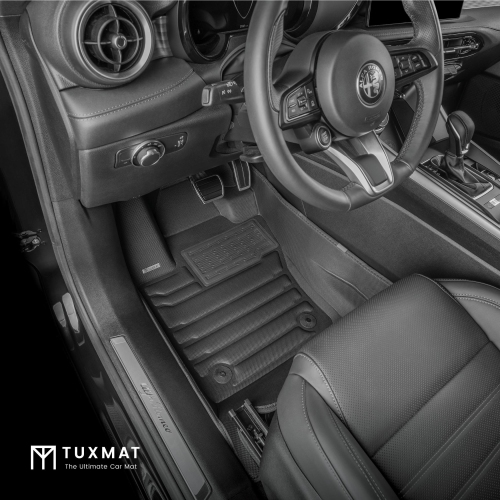 TuxMat - For Alfa Romeo Tonale 2023-2026 Models - Custom Car Mats - Maximum Coverage, All Weather, Laser Measured - This Full Set Includes 1st and