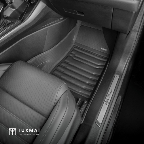 TuxMat - For Alfa Romeo Tonale 2023-2026 Models - Custom Car Mats - Maximum Coverage, All Weather, Laser Measured - This Full Set Includes 1st and