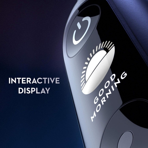 Brosse à dents électrique rechargeable Power IO de série 6 d'Oral-B avec tête de brosse, opale grise