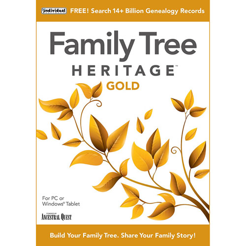 Family Tree Heritage Gold 16 - Digital Download