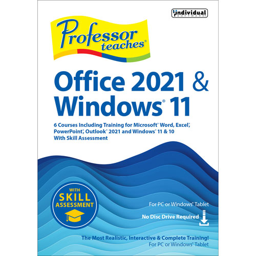 Professor Teaches Office 2021 et Windows 11 - 6 cours - Téléchargement numérique