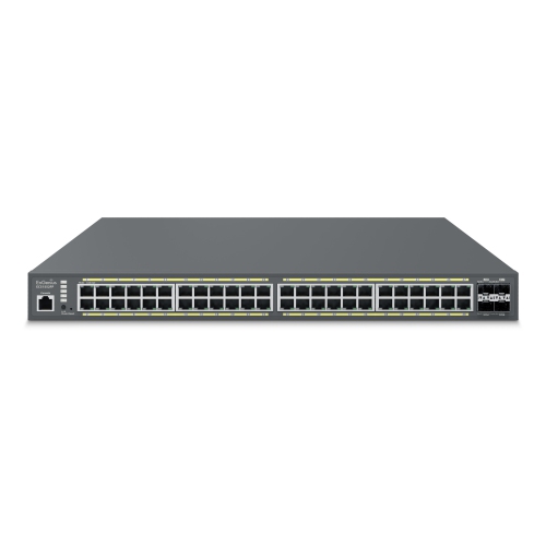EnGenius – Commutateur PoE+ Gigabit 1U à 48 ports, support en baie, 19 po, L2 ports, 4 x 10 Gb SFP+, 802,3at, 740&nbsp;W-(ECS1552FP)