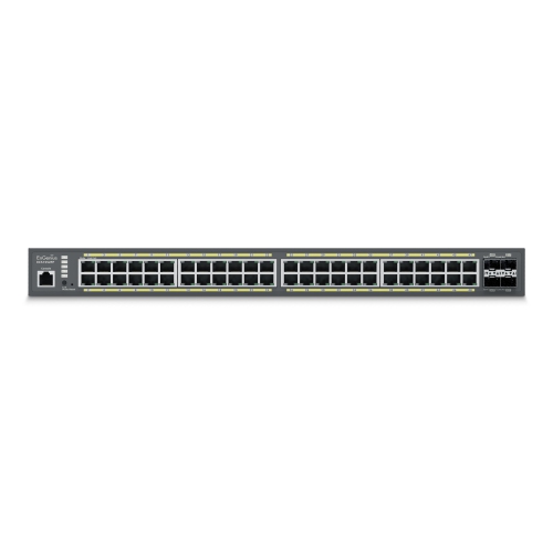 EnGenius 48-Port Cloud Managed 1U Rack-Mount 19" Gigabit L2 PoE+ Switch, 4x10Gb SFP+, 802.3at, 740W-(ECS1552FP)
