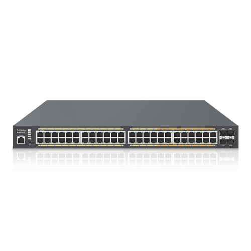 Image 1 de 4.. EnGenius – Commutateur PoE+ géré Cloud Multi-Gigabit L2+, 48 ports, 740&nbsp;W, 4 fentes SFP+