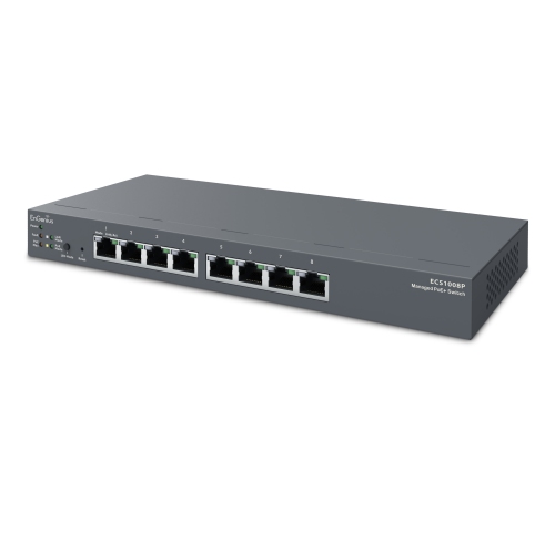 EnGenius – Commutateur PoE Gigabit L2 de bureau géré par le Cloud à 8 ports, 802,3af, 55 W