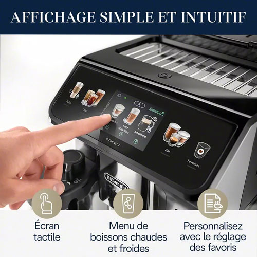 De'Longhi Eletta Explore Automatic Espresso Machine with Frother & Coffee Grinder - Silver