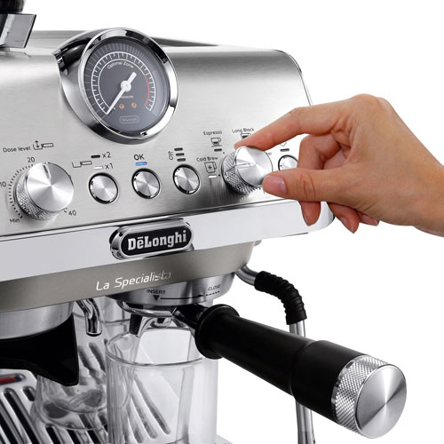 Machine à espresso automatique La Specialista Arte Evo de De'Longhi avec mousseur et moulin à café - Acier inoxydable