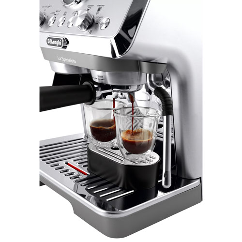 Machine à espresso automatique La Specialista Arte Evo de De'Longhi avec mousseur et moulin à café - Acier inoxydable