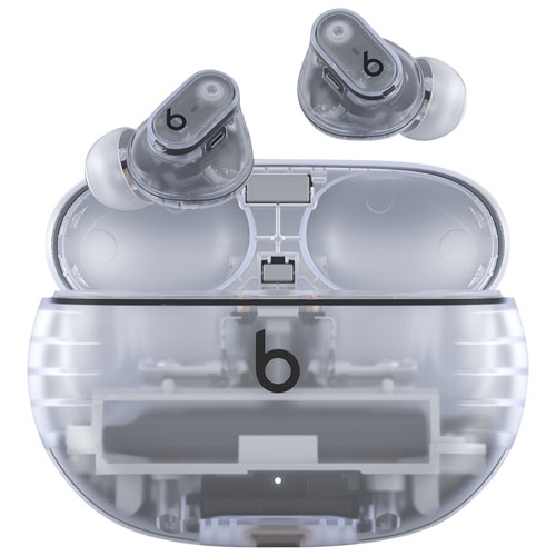 BEATS BY DR. DRE  Studio Buds + In-Ear Noise Cancelling Truly Wireless Headphones - Transparent Great product by Best Buy I love this store it has all my needs and wants
