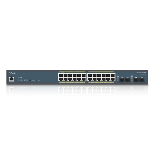EnGenius Fit L2 Plus Managed EWS7928P-FIT 24-Port Gigabit PoE+ Switch with 240W Budget, 4 SFP Uplink Ports-(EWS7928P-FIT)