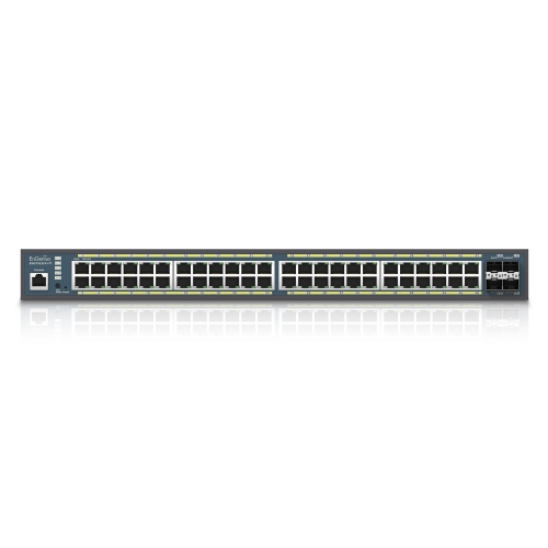 EnGenius – Commutateur PoE+ Gigabit géré EWS7952FP-FIT 48 ports Fit L2 plus, budget 740&nbsp;W, 4 ports Uplink SFP