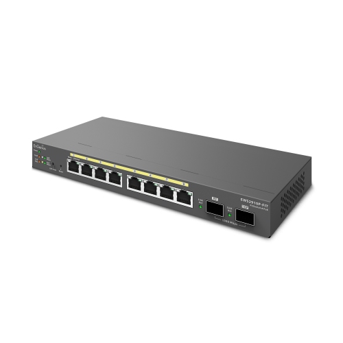 EnGenius Fit L2 Plus Managed EWS2910P-FIT 8-Port Gigabit PoE Switch with 55W Budget, 2 SFP Uplink Ports-(EWS2910P-FIT)