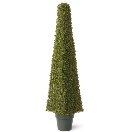 48" Potted Mini Boxwood Square Artificial Topiary Tree