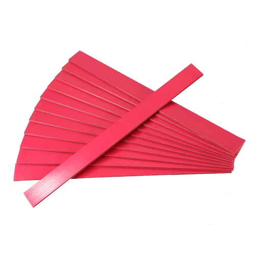 25 Hot Pink Colored Wooden Straight Edges with Metal Strips Office Supplies - 12"