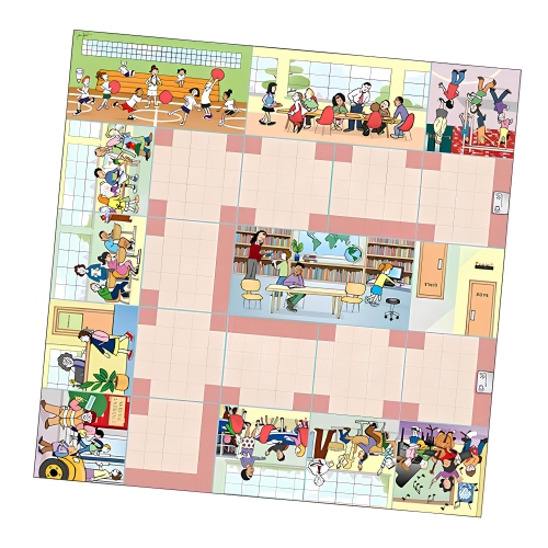 Terrapin School Mat for Bee-Bot or Blue-Bot Educational Coding Robots Playmat, Nursery Preschool Elementary Activity Mats Teaching and Learning