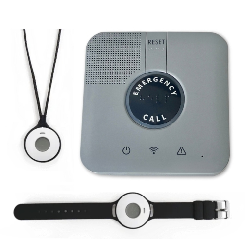 Alerte médicale Home Protect LTE avec détection de chute | voix bidirectionnelle | comprend 1 mois de surveillance d'intervention d'urgence 24 * 7