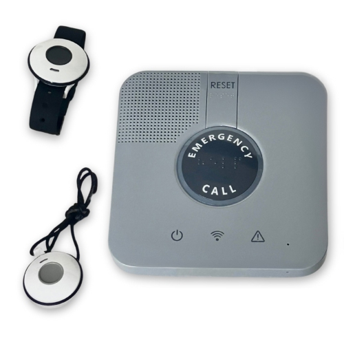 Alerte médicale Home Protect LTE avec détection de chute | voix bidirectionnelle | comprend 1 mois de surveillance d'intervention d'urgence 24 * 7