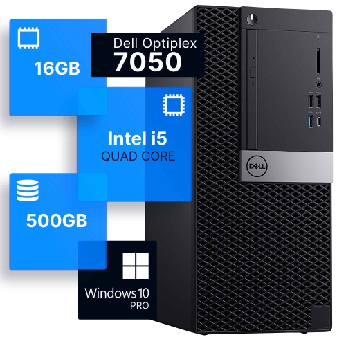 Refurbished (Good) - Dell Optiplex 7050 Tower Desktop Computer