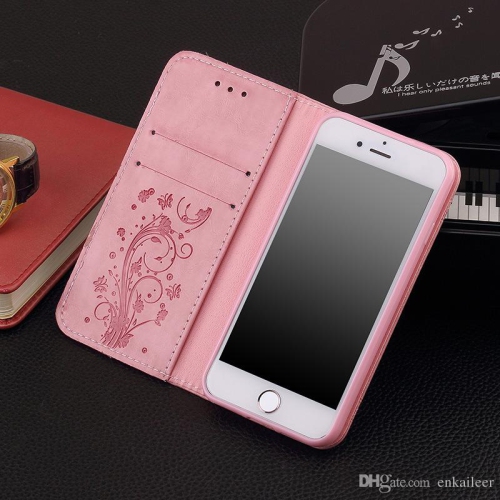 Leather Wallet Case Embossed design for iPhone 13 with Card Slots Leather Flip Phone Case Cover kickstand