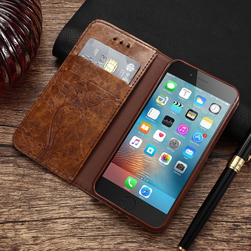 Étui portefeuille en cuir gaufré pour iPhone 13 avec fentes pour cartes étui à rabat en cuir béquille