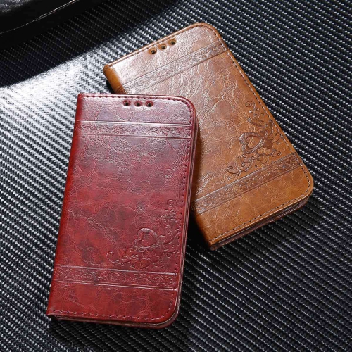 Étui portefeuille en cuir gaufré pour iPhone 13 Pro Max, avec fentes pour cartes étui à rabat en cuir béquille