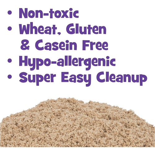 Kinetic Sand, le sable de jeu sensoriel moulable original, brun, 2&nbsp;lb. Sac refermable, 3 ans et plus