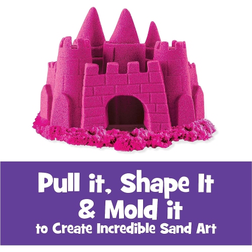 Kinetic Sand, le sable de jeu sensoriel moulable original, rose, 2&nbsp;lb. Sac refermable, 3 ans et plus