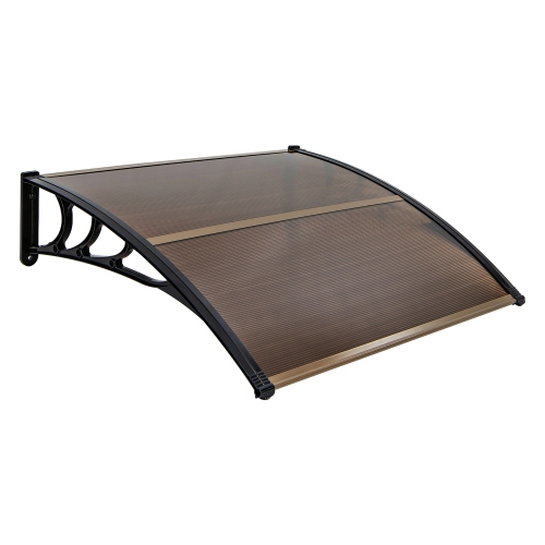 Gymax 2 PCS 48'' x 40'' Patio Awning Canopy Outdoor Window Door Overhang Rain Protection