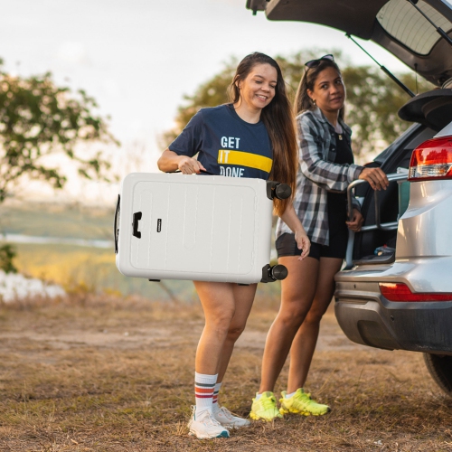 Bagage de cabine rigide 20 po TSA de Costway avec pochette avant et port USB