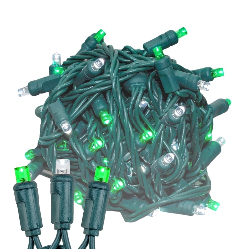 NOVELTY LIGHTS LLC  Novelty Lights 25Ft 50 Led Christmas Lights Outdoor/indoor, 6" Spacing Wire String Lights for Festive Xmas Lighting, Ip55, Ul