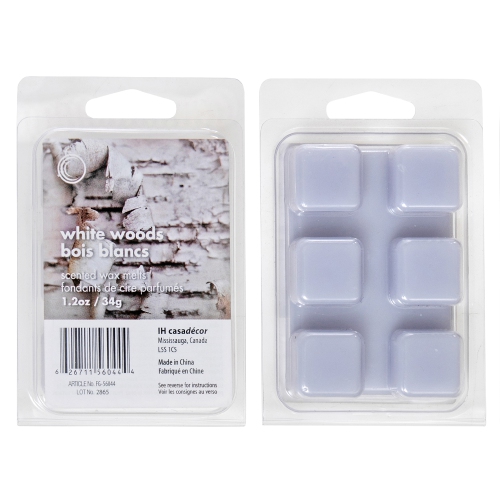 Maison Concepts 6Pk Scented Wax Melts White Woods - Set of 4