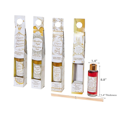 Maison Concepts Christmas Gold Christmas 30Ml Reed Diffuser - Set of 4