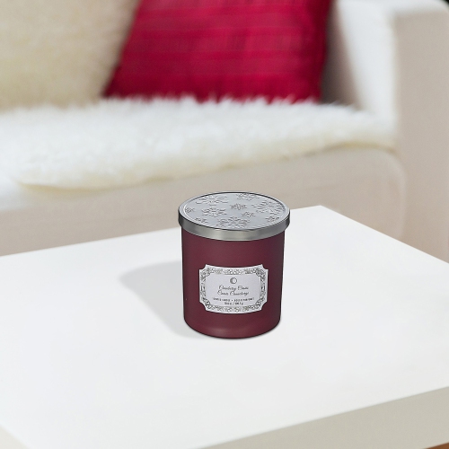 Maison Concepts Christmas 10.5Oz Jar Candle Cranberry Cassis