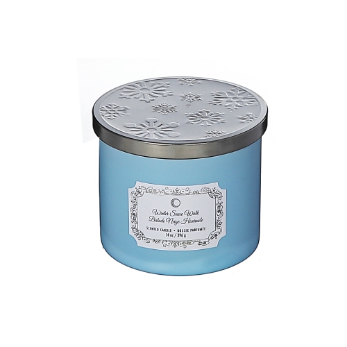 Maison Concepts Christmas 14Oz 3 Wick Jar Candle Winter Snow Walk